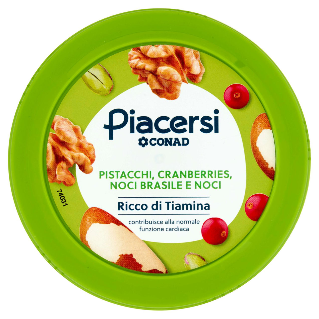 PIACERSI CONAD Pistacchi, Cranberries, Noci Brasile e Noci 175 g