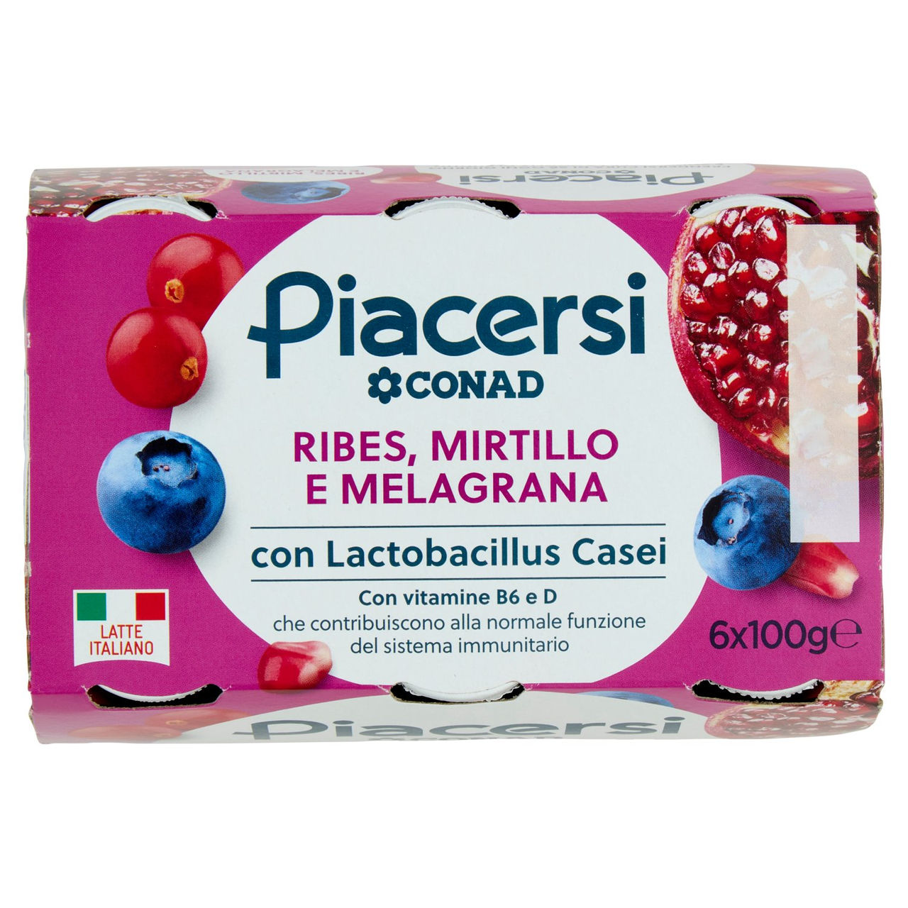 Melagrana, Ribes e Mirtillo 6 x 100 g Conad