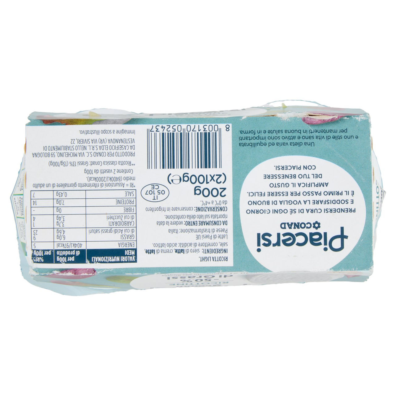 Ricottina Light 2x100g Conad in vendita online