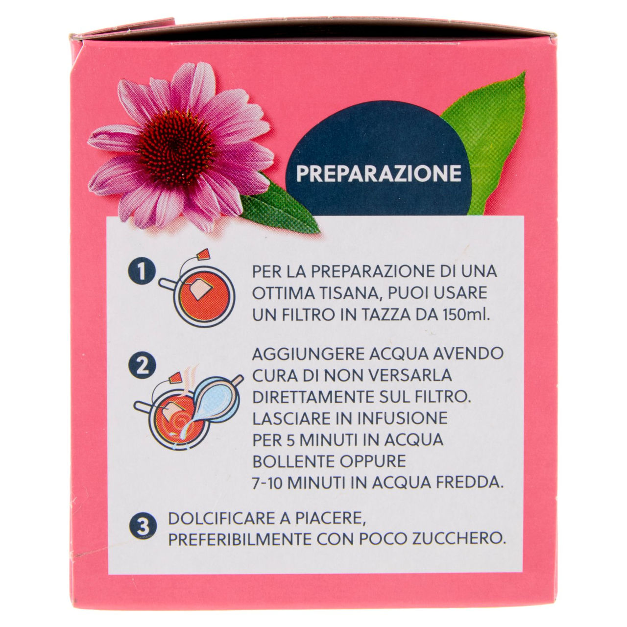 PIACERSI CONAD Tisana Difese Immunitarie con Tè Verde Timo Echinacea Vitamina C* 20 filtri da 2,5 g