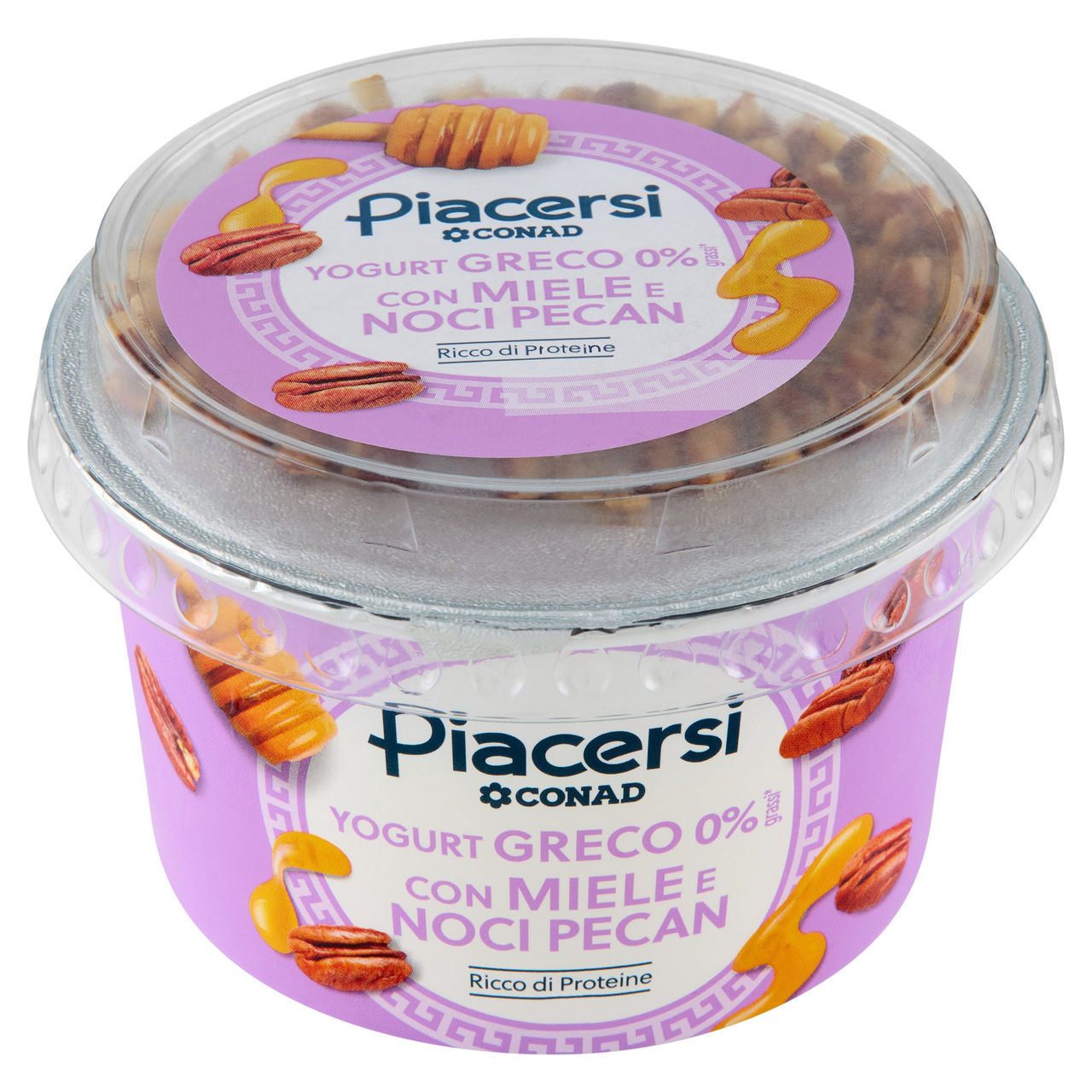 PIACERSI CONAD Yogurt Greco 0% grassi* con Miele e Noci Pecan 160 g
