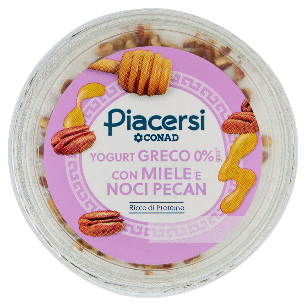 PIACERSI CONAD Yogurt Greco 0% grassi* con Miele e Noci Pecan 160 g