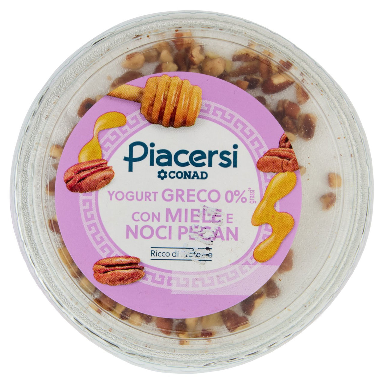 PIACERSI CONAD Yogurt Greco 0% grassi* con Miele e Noci Pecan 160 g