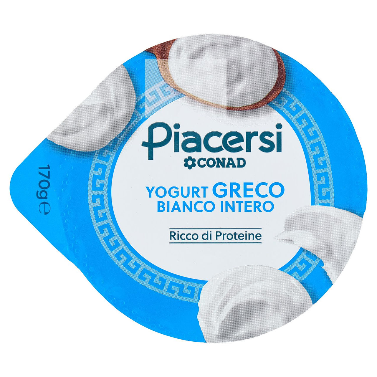PIACERSI CONAD Yogurt Greco Bianco Intero 170 g