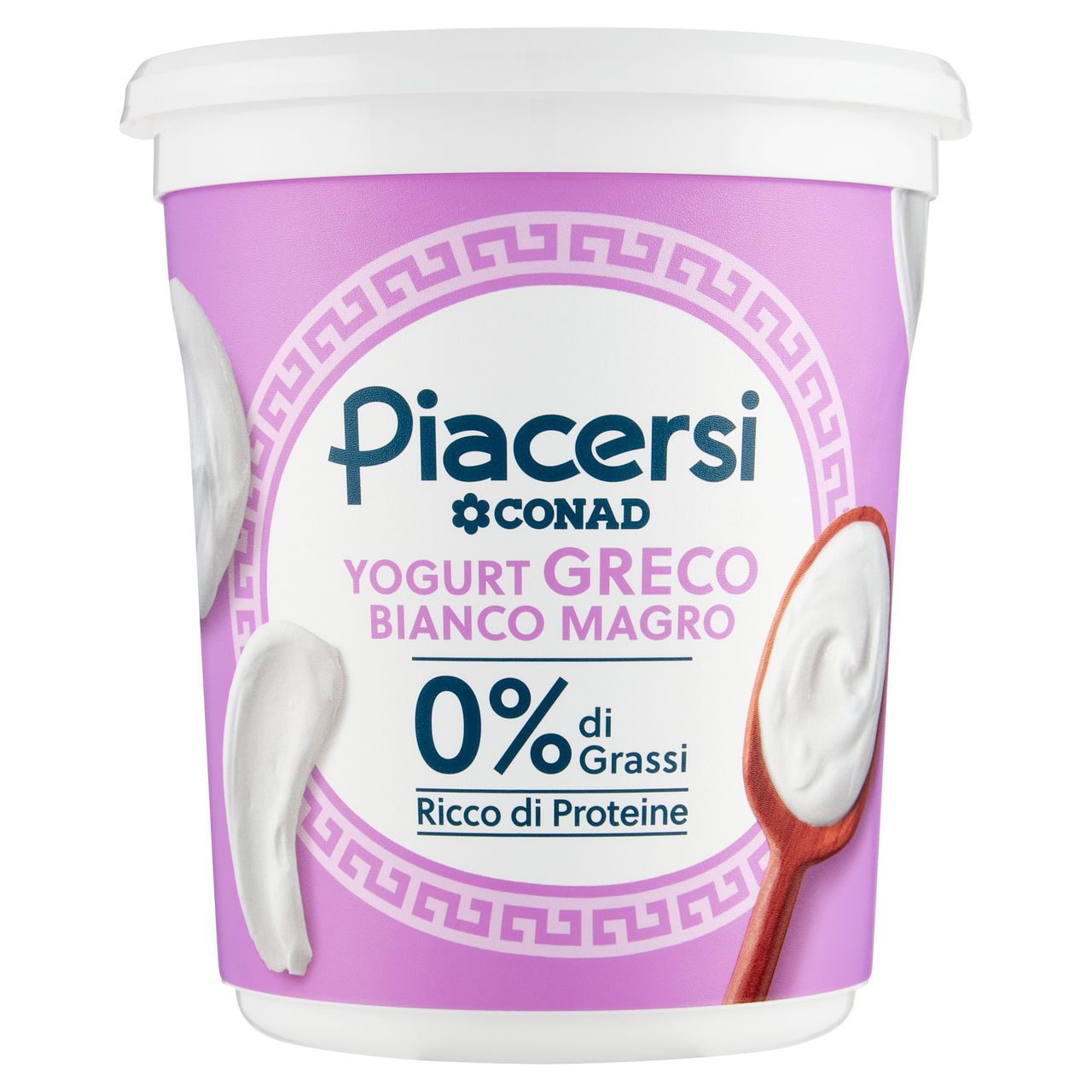 PIACERSI CONAD Yogurt Greco Bianco Magro 0% di Grassi 1 kg