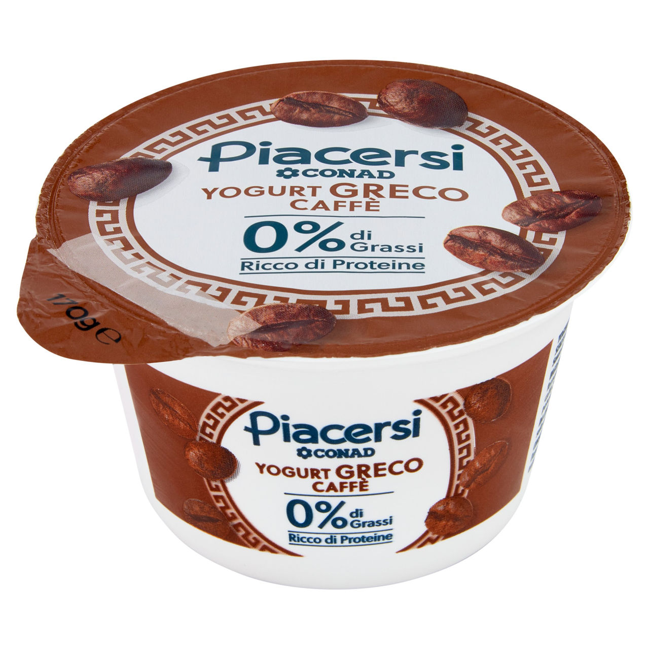 PIACERSI CONAD Yogurt Greco Caffè 0% di Grassi 170 g