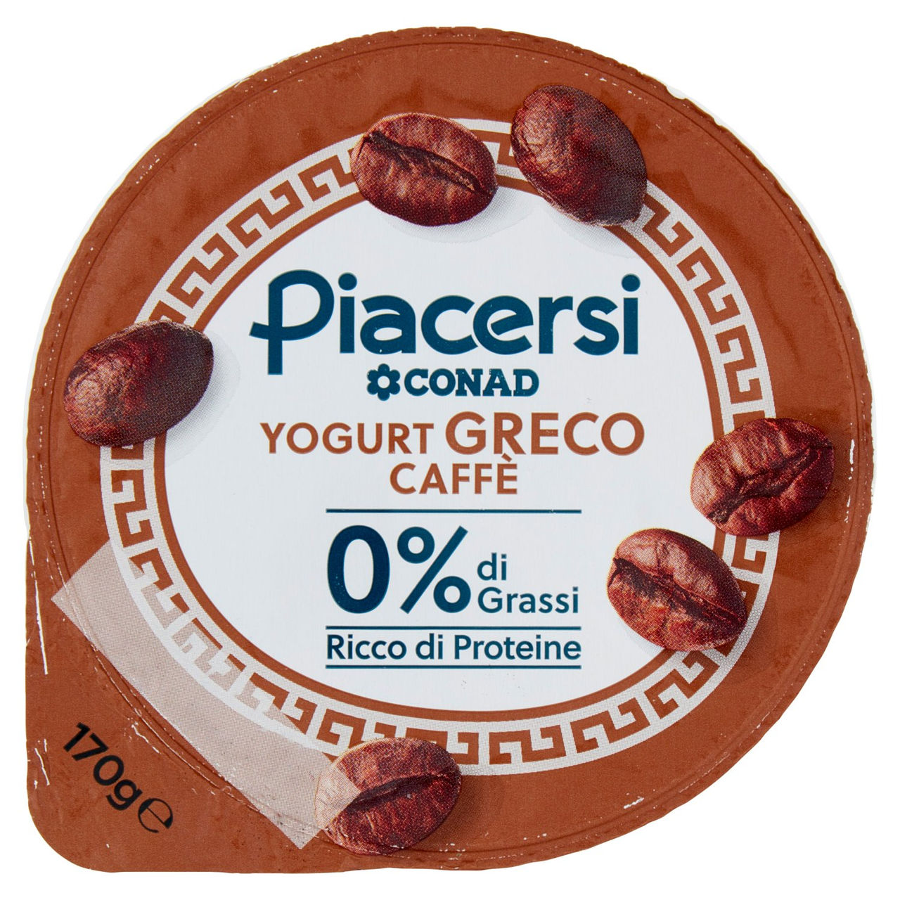 PIACERSI CONAD Yogurt Greco Caffè 0% di Grassi 170 g