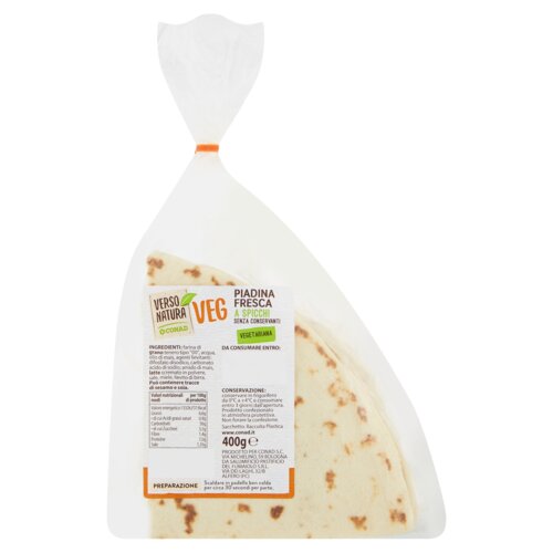 Piadina Fresca a Spicchi 400 g Verso Natura Eco Conad