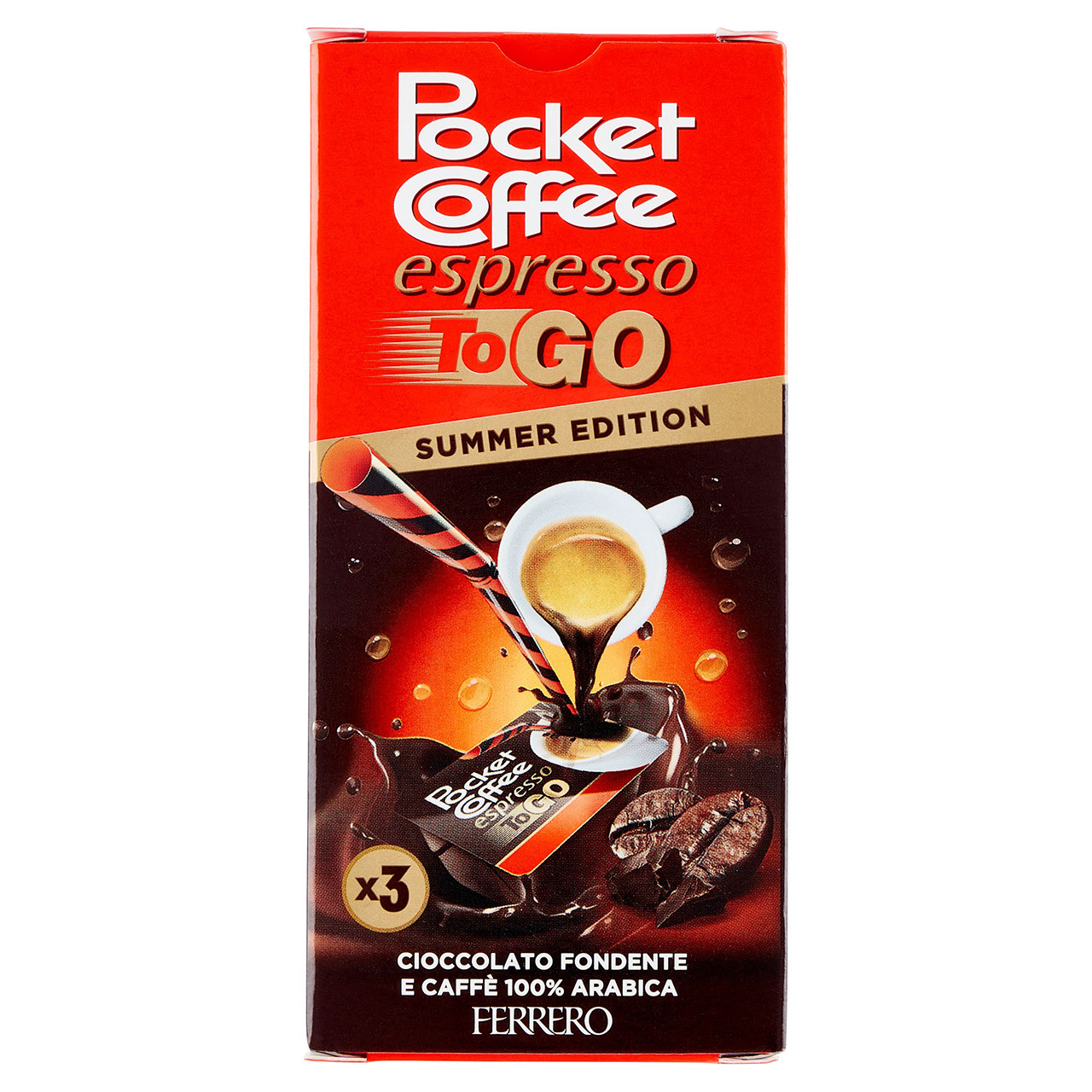 Pocket Coffee espresso To Go Summer Edition 3 pezzi 64,8 ml