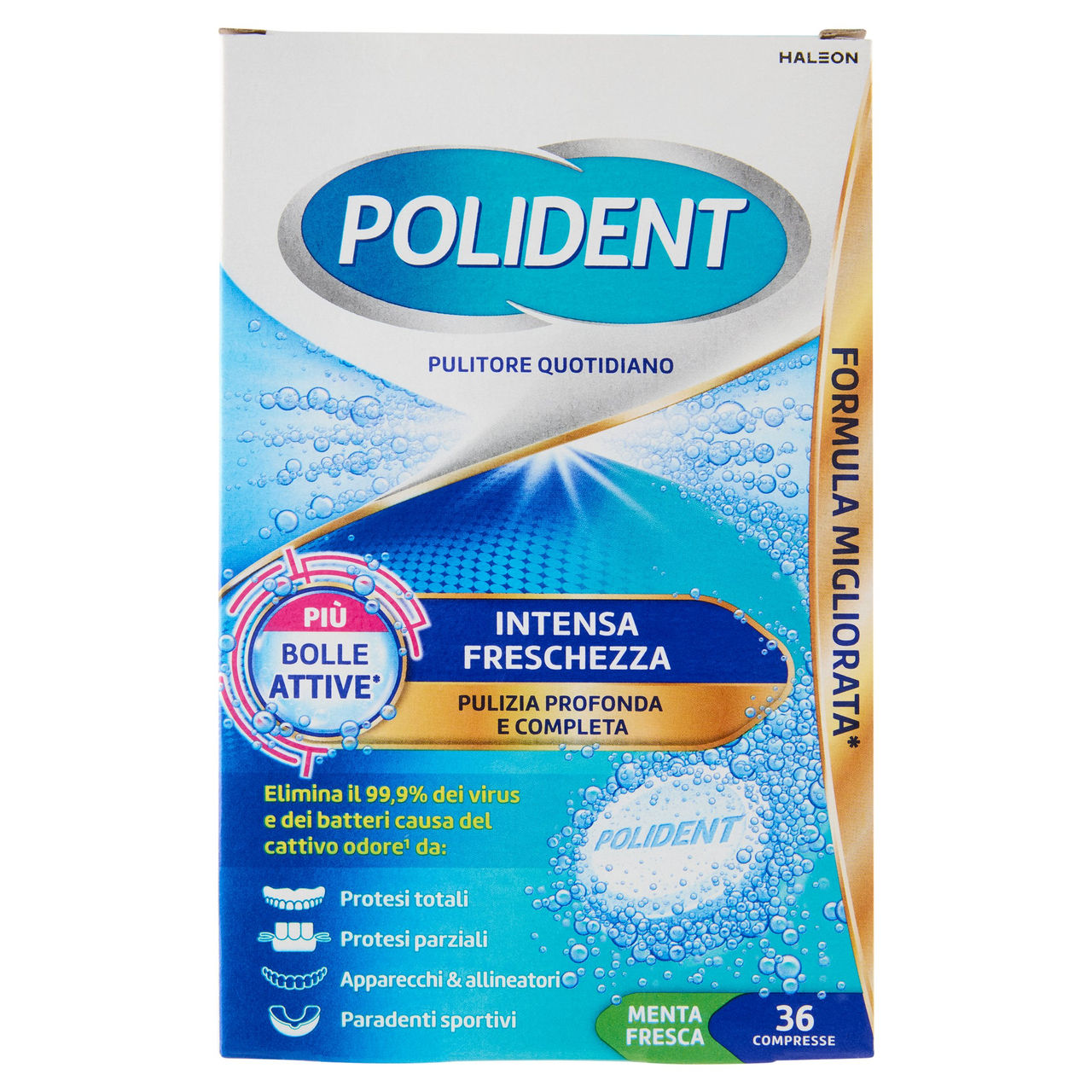Polident Intensa Freschezza Pulitore per Protesi