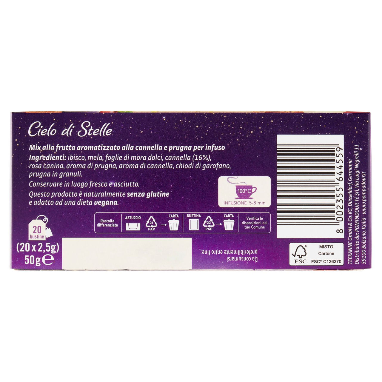 Pompadour Cielo di Stelle bustine 20 x 2,5 g