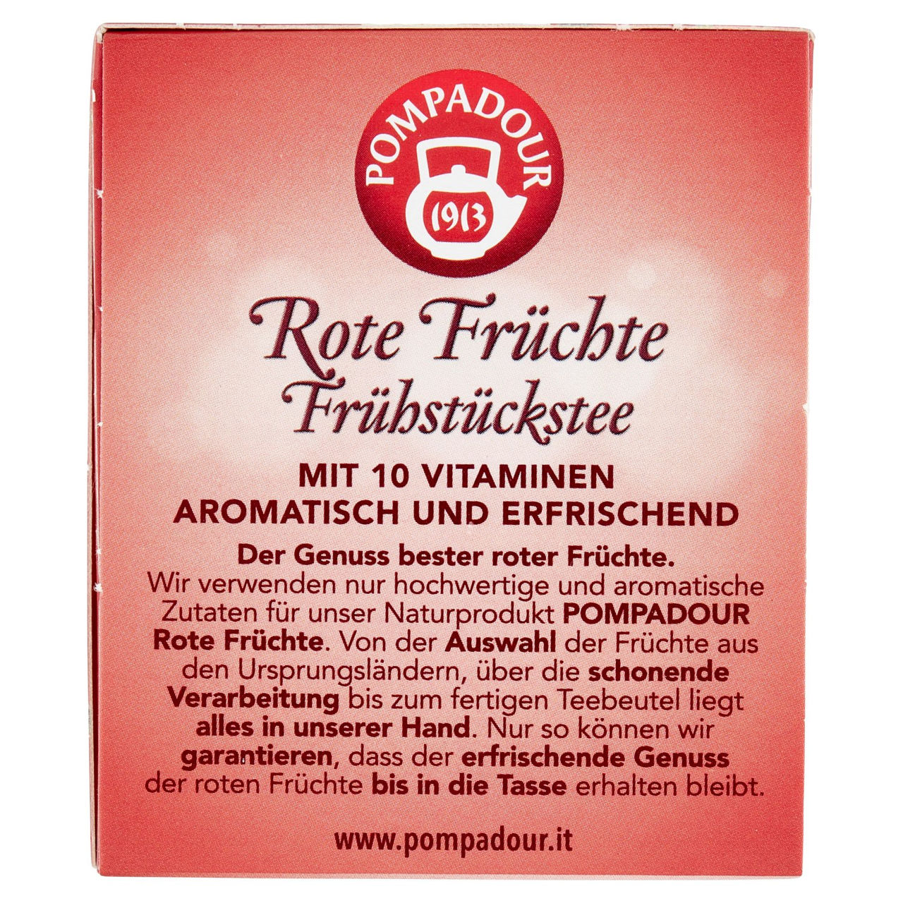 Pompadour Infuso Frutti Rossi a Colazione bustine 20 x 2,5 g