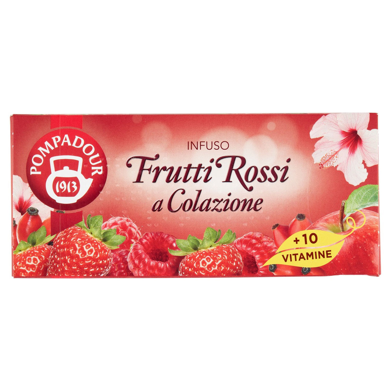 Pompadour Infuso Frutti Rossi a Colazione bustine 20 x 2,5 g