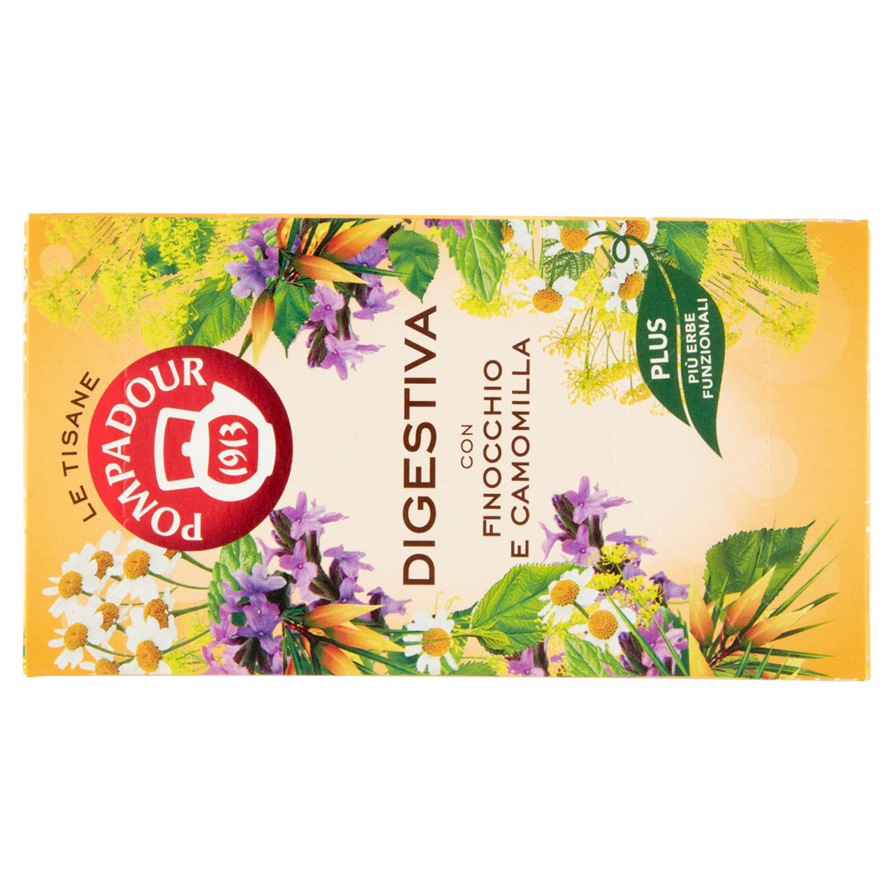 Pompadour Le Tisane Digestiva con Finocchio e Camomilla 18 x 2,2 g