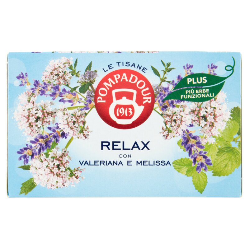 Pompadour Le Tisane Relax con Valeriana e Melissa 18 x 2,2 g