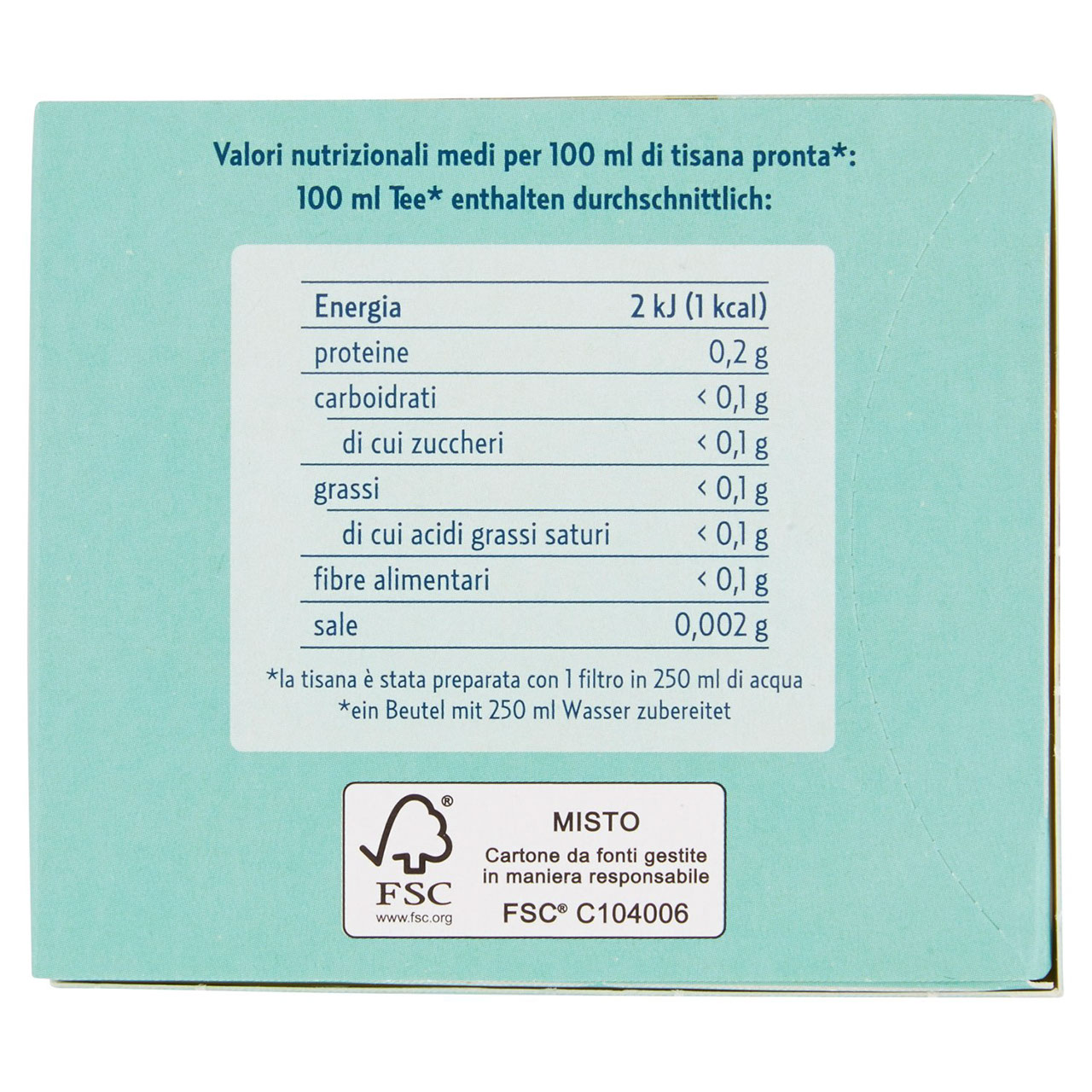Pompadour Le Tisane Tisana Fredda Gambe Leggere 18 x 2,5 g