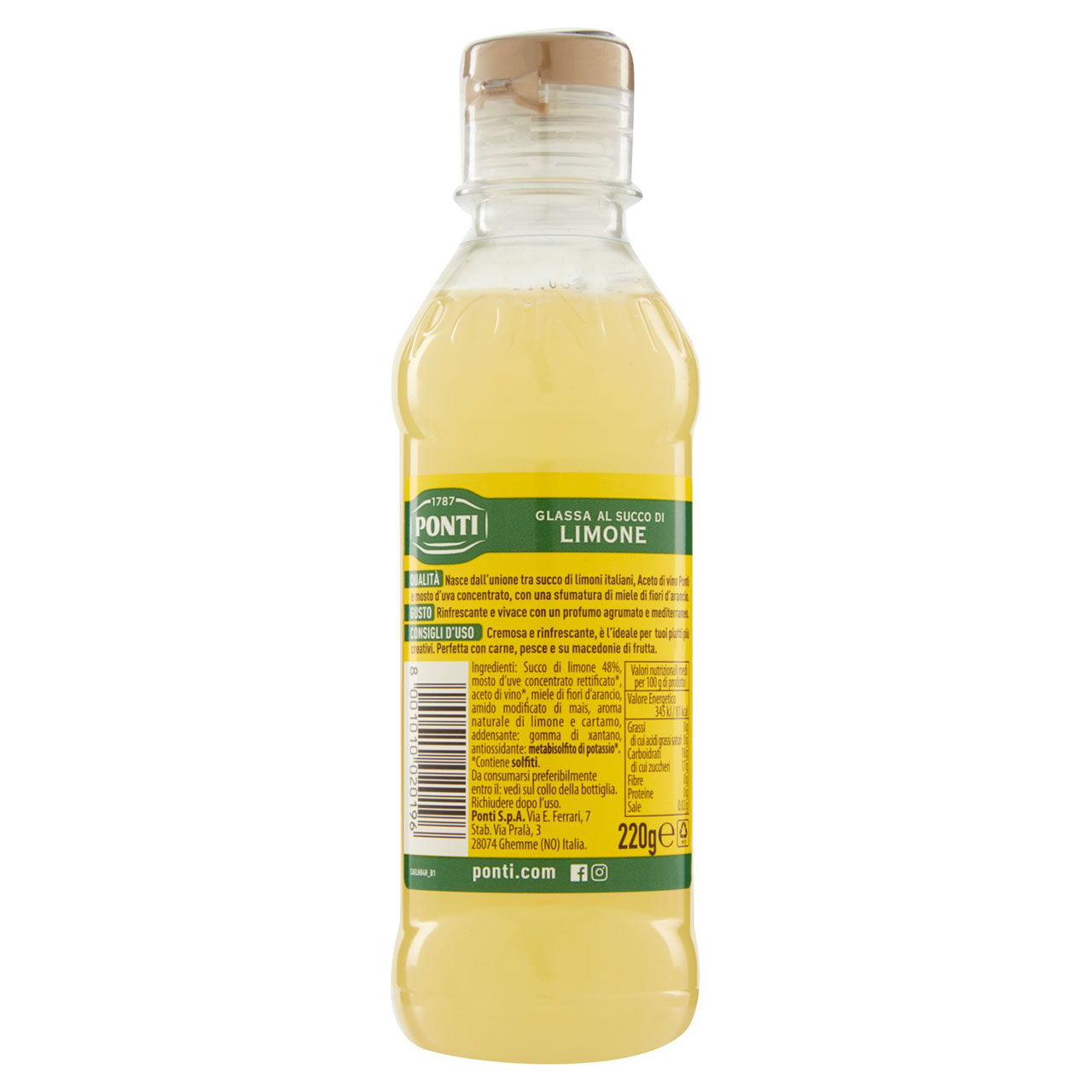 Ponti Glassa al Succo di Limone 220 g
