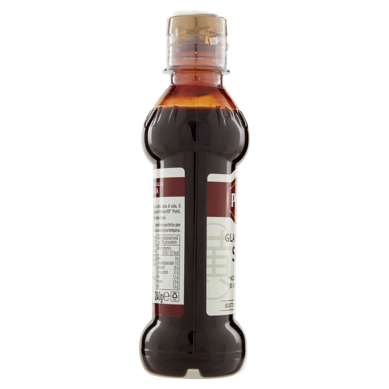 Ponti Glassa alla Soia con "Aceto Balsamico di Modena I.G.P." 240 g