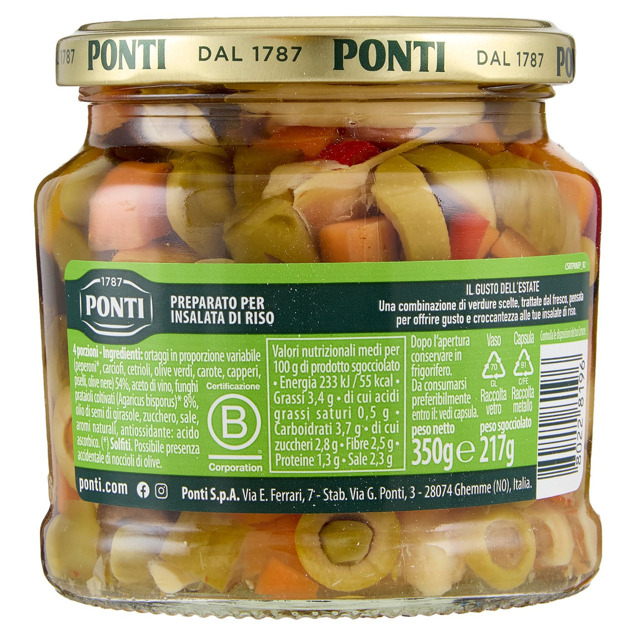 Ponti Peperlizia il Gusto dell'Estate 350 gr