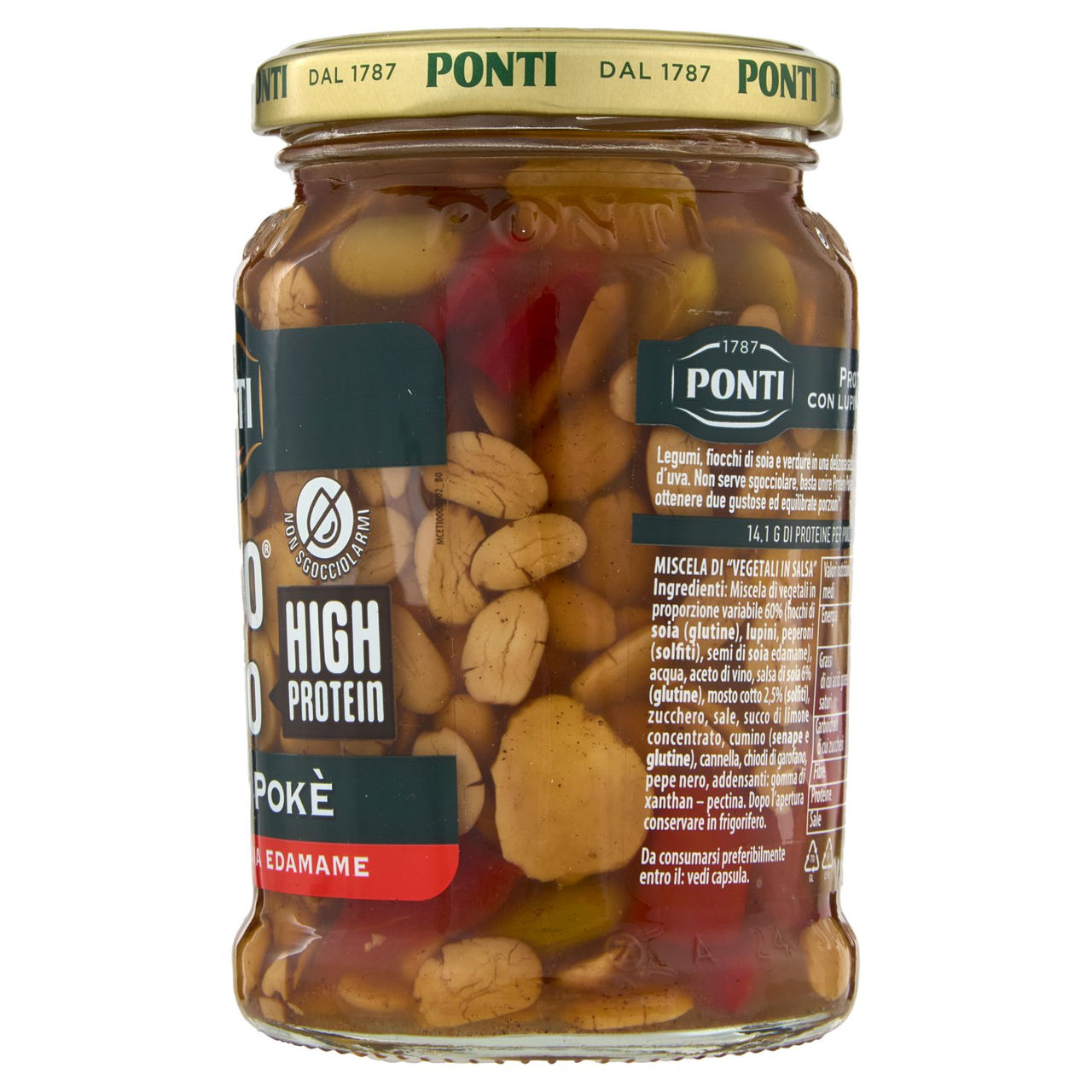 Ponti Zero Olio per Pokè con Lupini e Soia Edamame 290 g