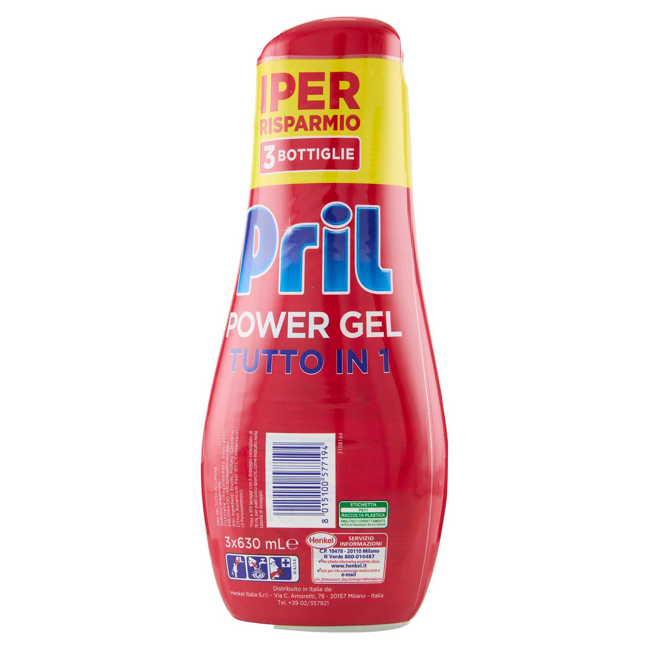 PRIL All in 1 Gel Limone 3 x 630 mL