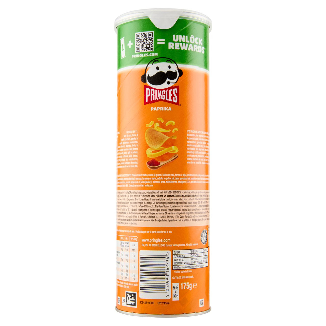 Pringles Paprika 175 g