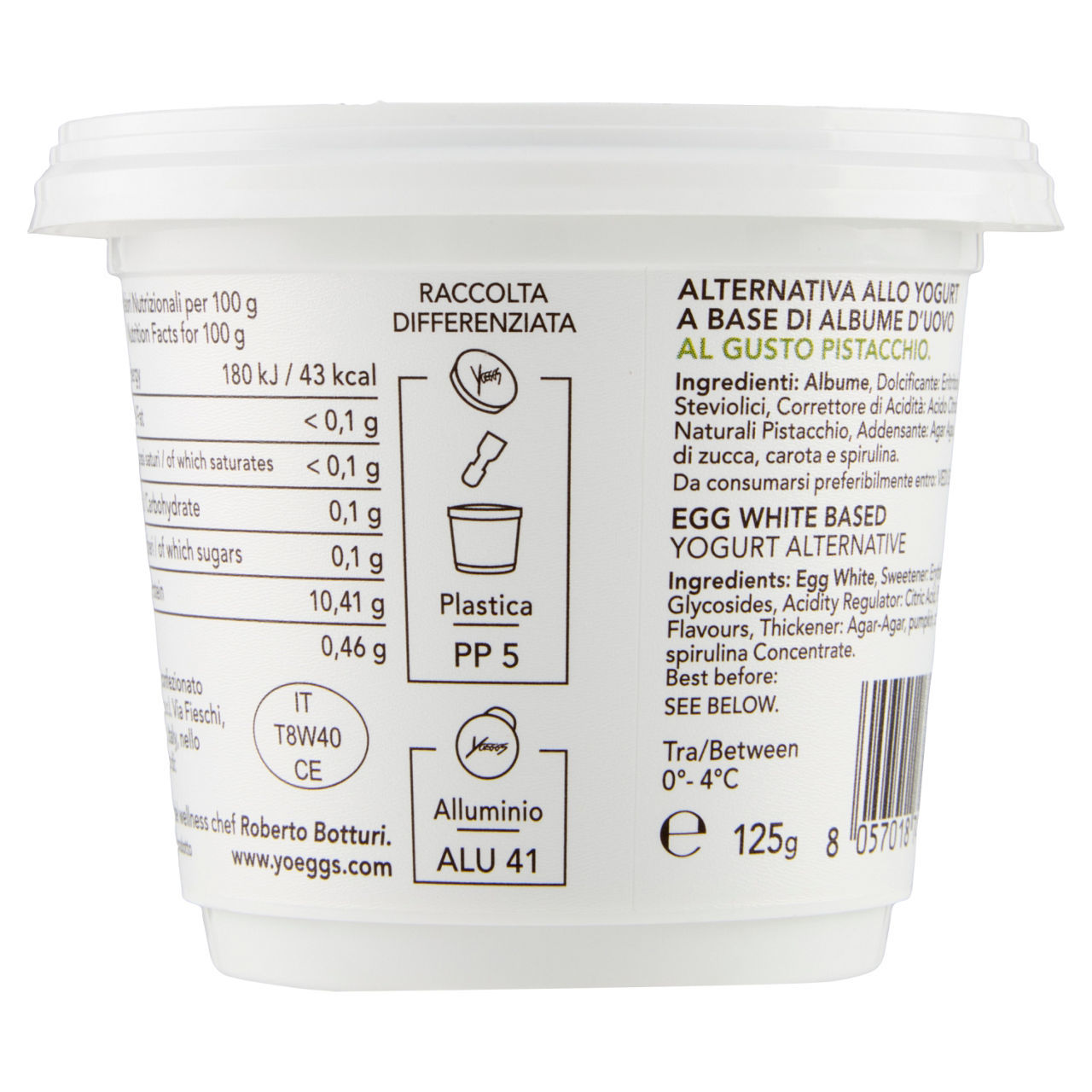 Pro-Up 13 Yoeggs pistacchio 125 g
