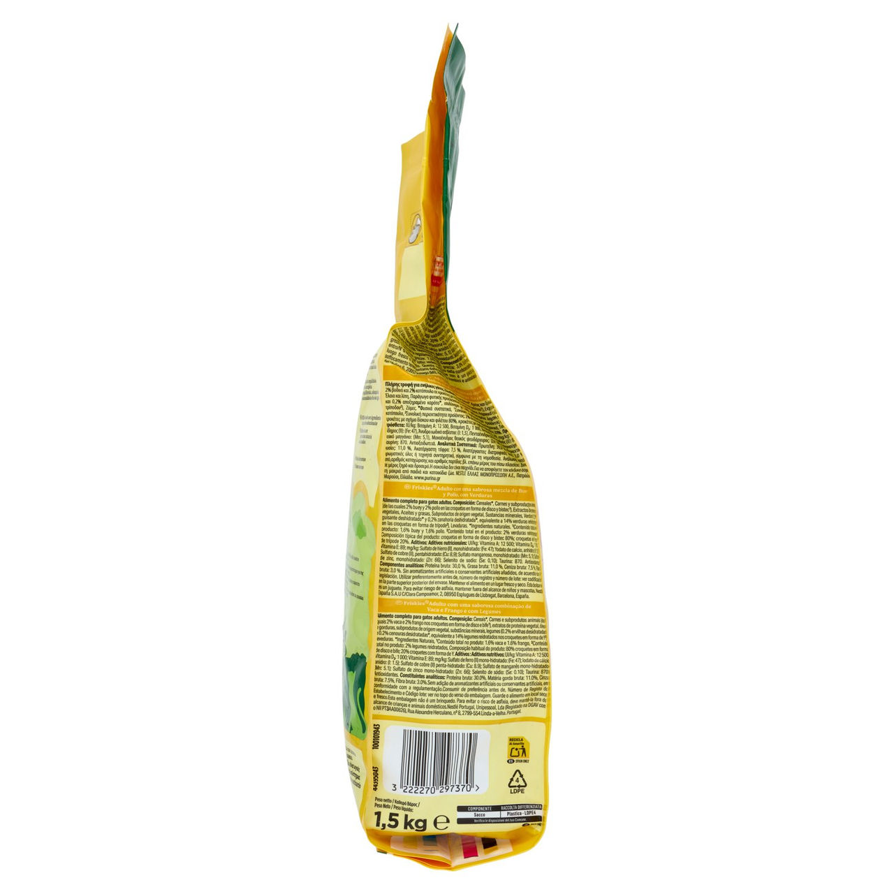PURINA FRISKIES Adult Manzo e Pollo e con Verdure 1,5kg