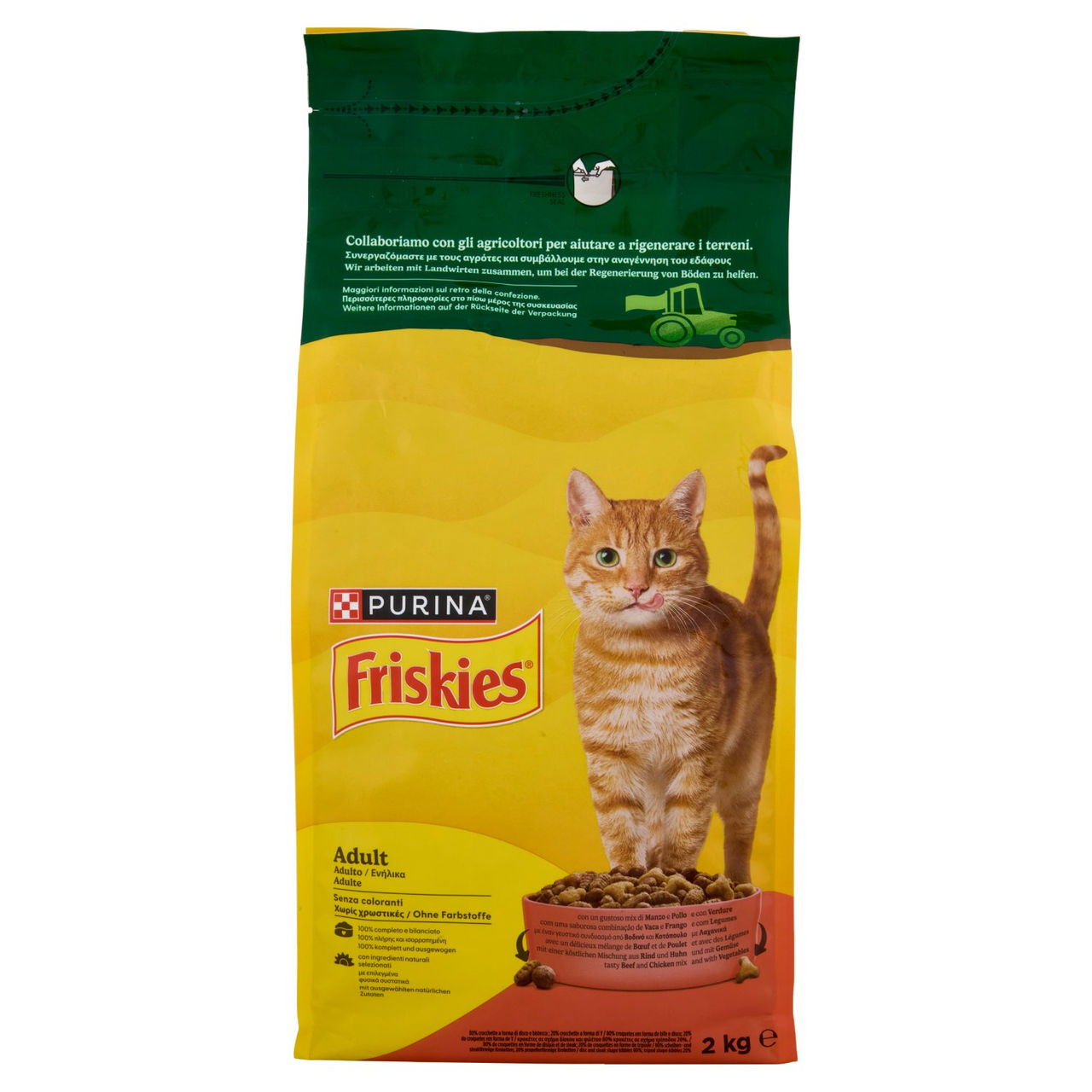 PURINA FRISKIES Adult Manzo e Pollo e con Verdure 2kg