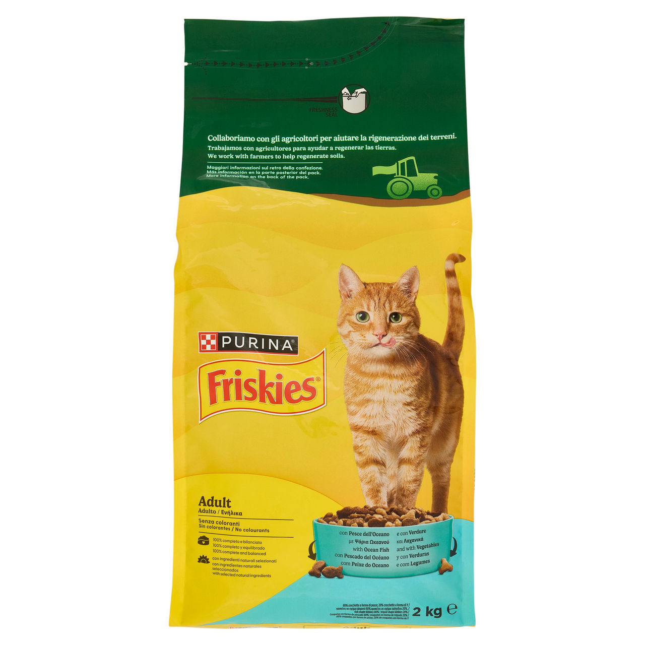 PURINA FRISKIES Adult Pesce dell'Oceano e con Verdure 2kg