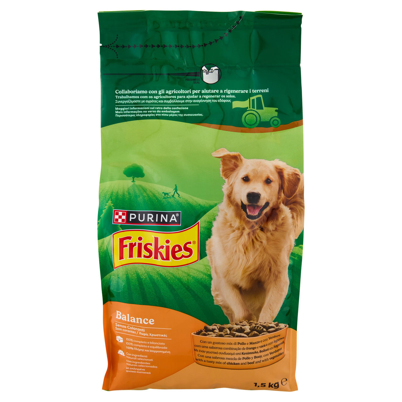 PURINA FRISKIES Balance Pollo e Manzo e con Verdure 1,5kg