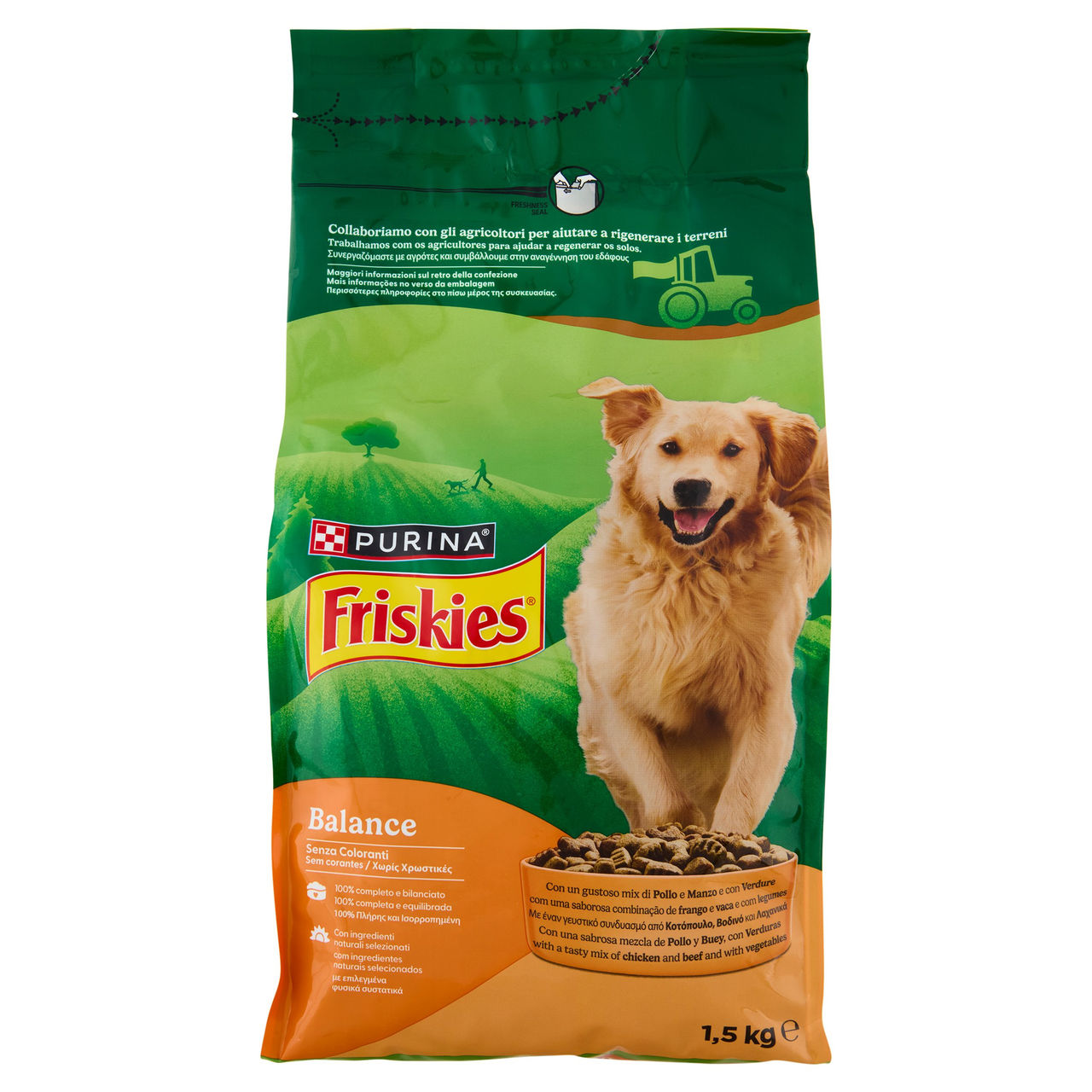 PURINA FRISKIES Balance Pollo e Manzo e con Verdure 1,5kg