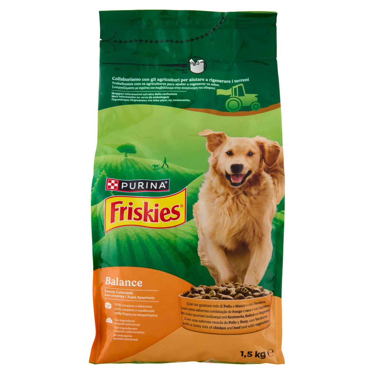 PURINA FRISKIES Balance Pollo e Manzo e con Verdure 1,5kg