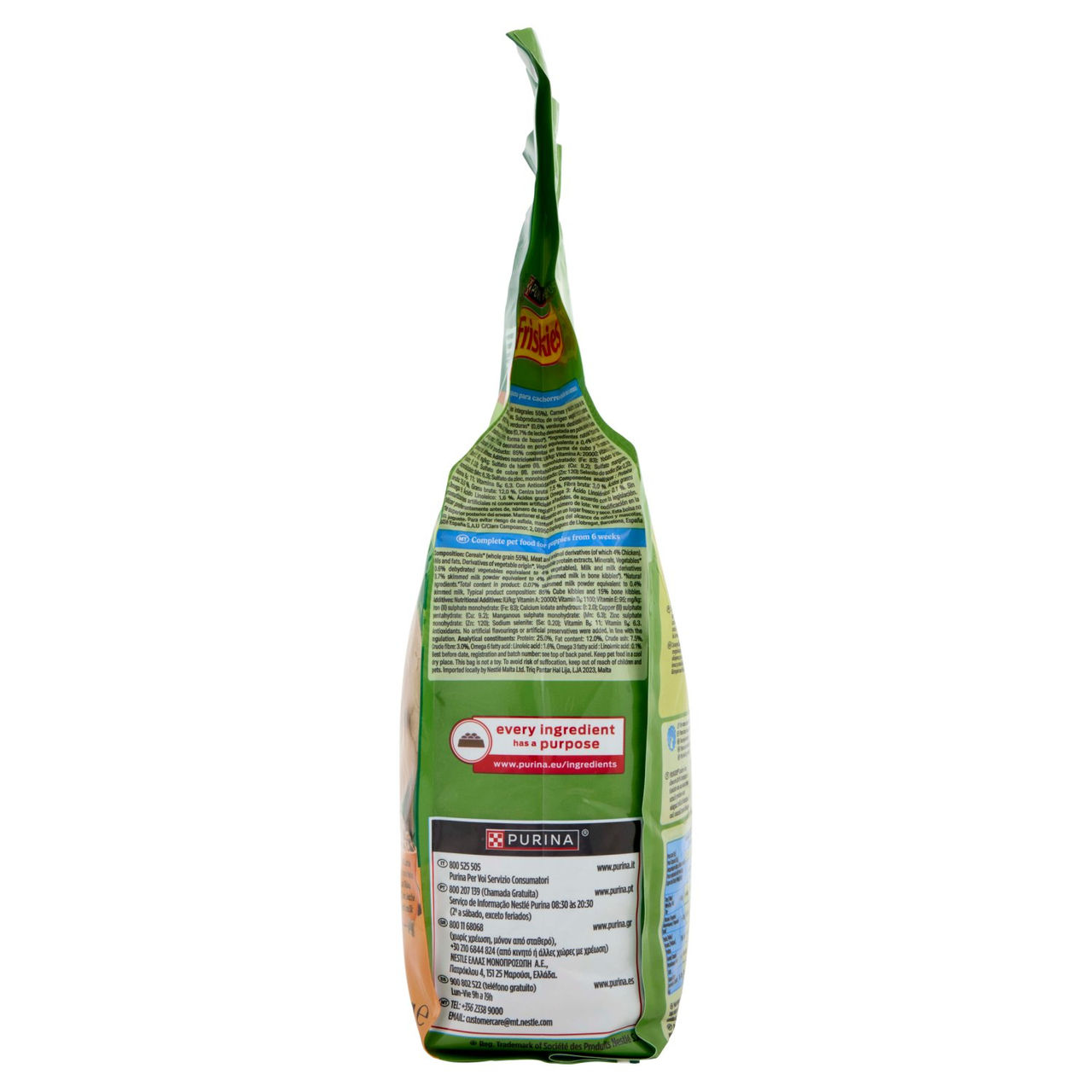 PURINA FRISKIES Junior con Pollo e Verdure e con Latte 1,5 kg