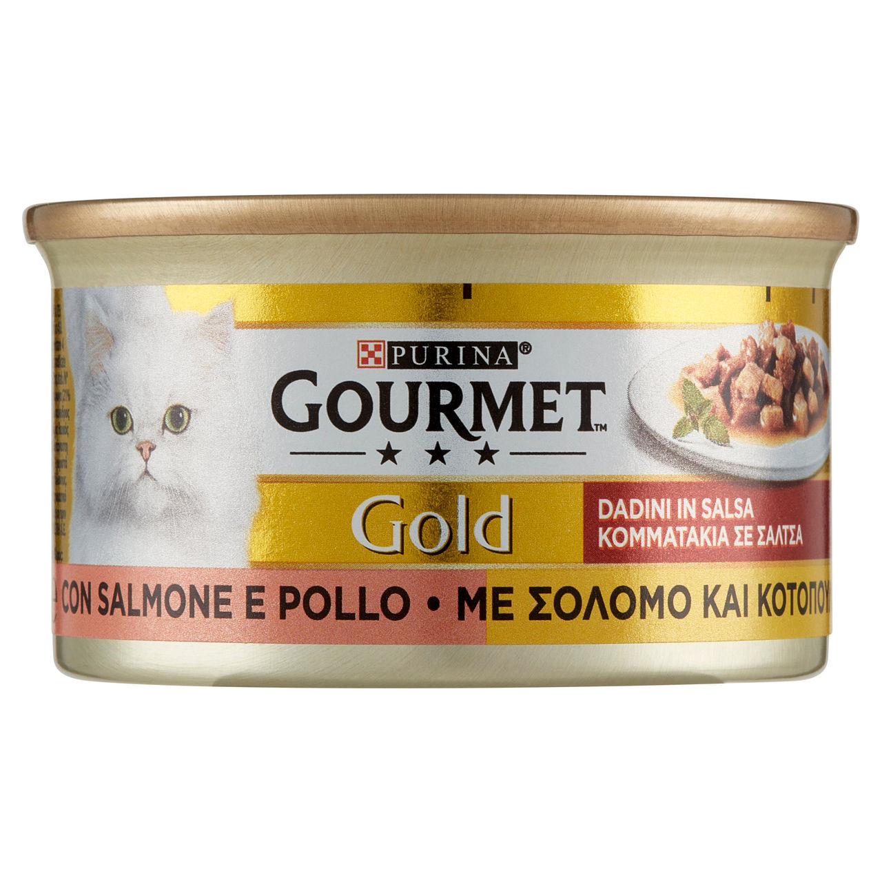 Gold Gatto Dadini Salmone Pollo 85g Purina Gourmet