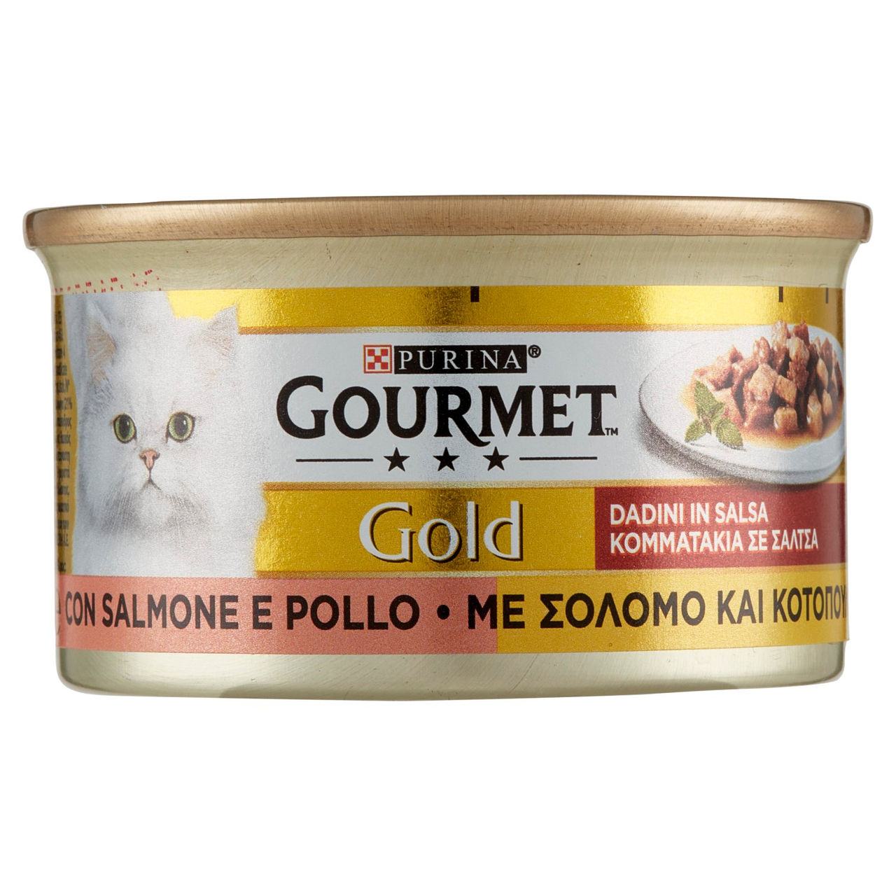 Gold Gatto Dadini Salmone Pollo 85g Purina Gourmet