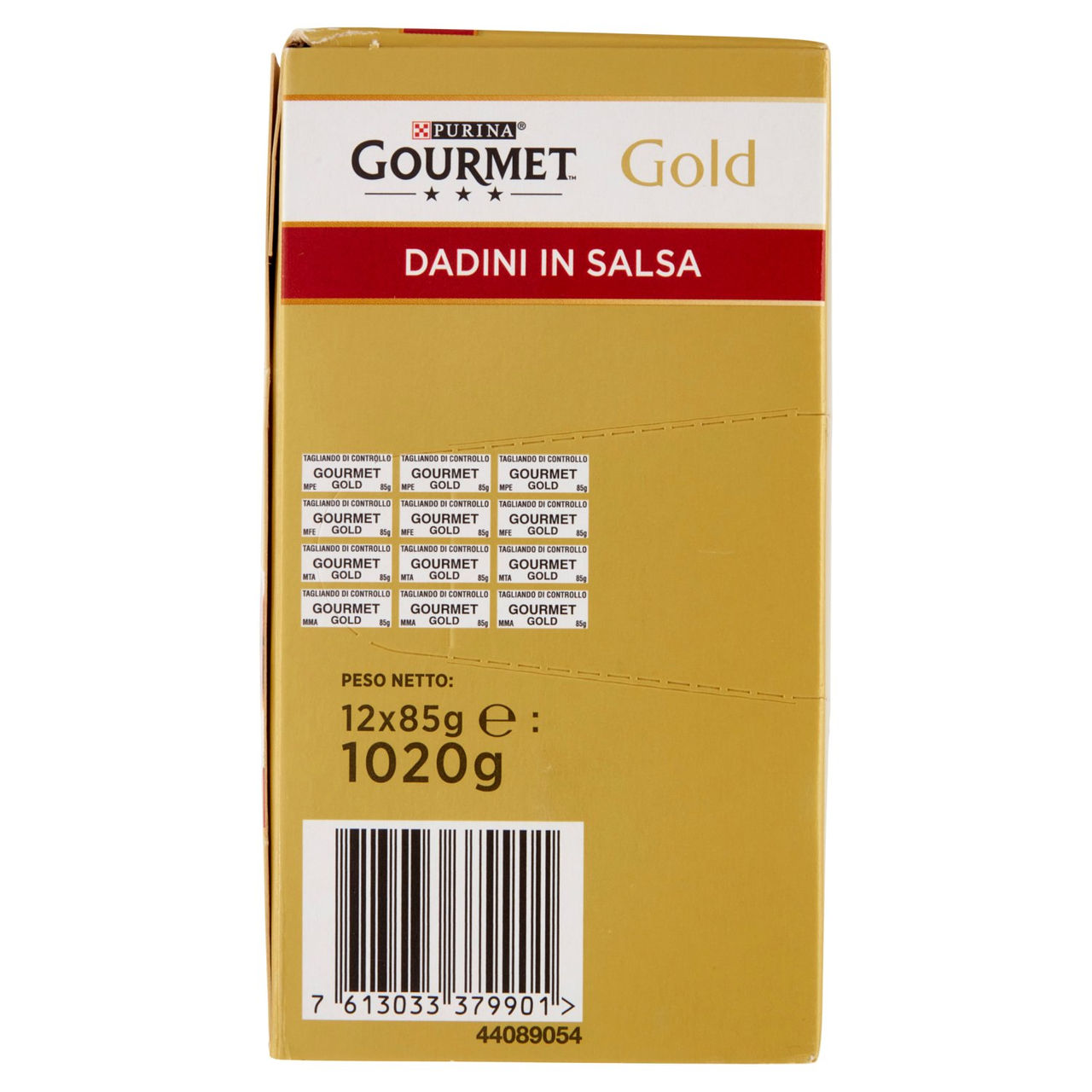 PURINA GOURMET Gold Dadini in Salsa Manzo/Salmone & Pollo/Tacchino & Anatra/Pollo & Fegato 12x85g