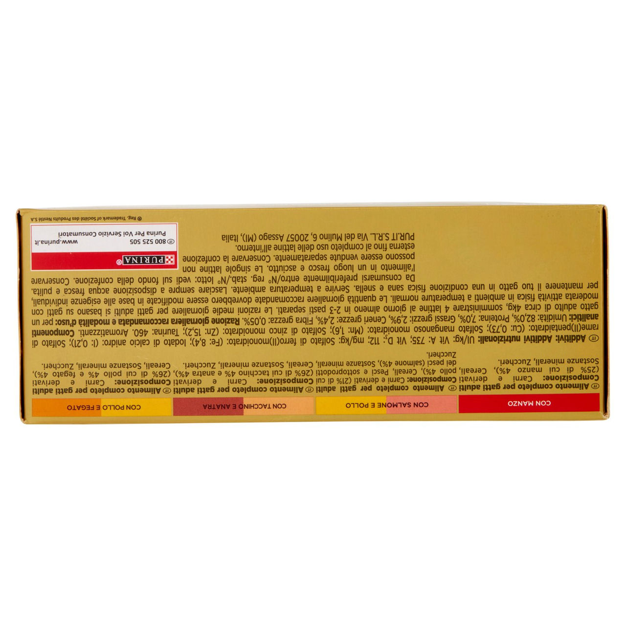 PURINA GOURMET Gold Dadini in Salsa Manzo/Salmone & Pollo/Tacchino & Anatra/Pollo & Fegato 12x85g