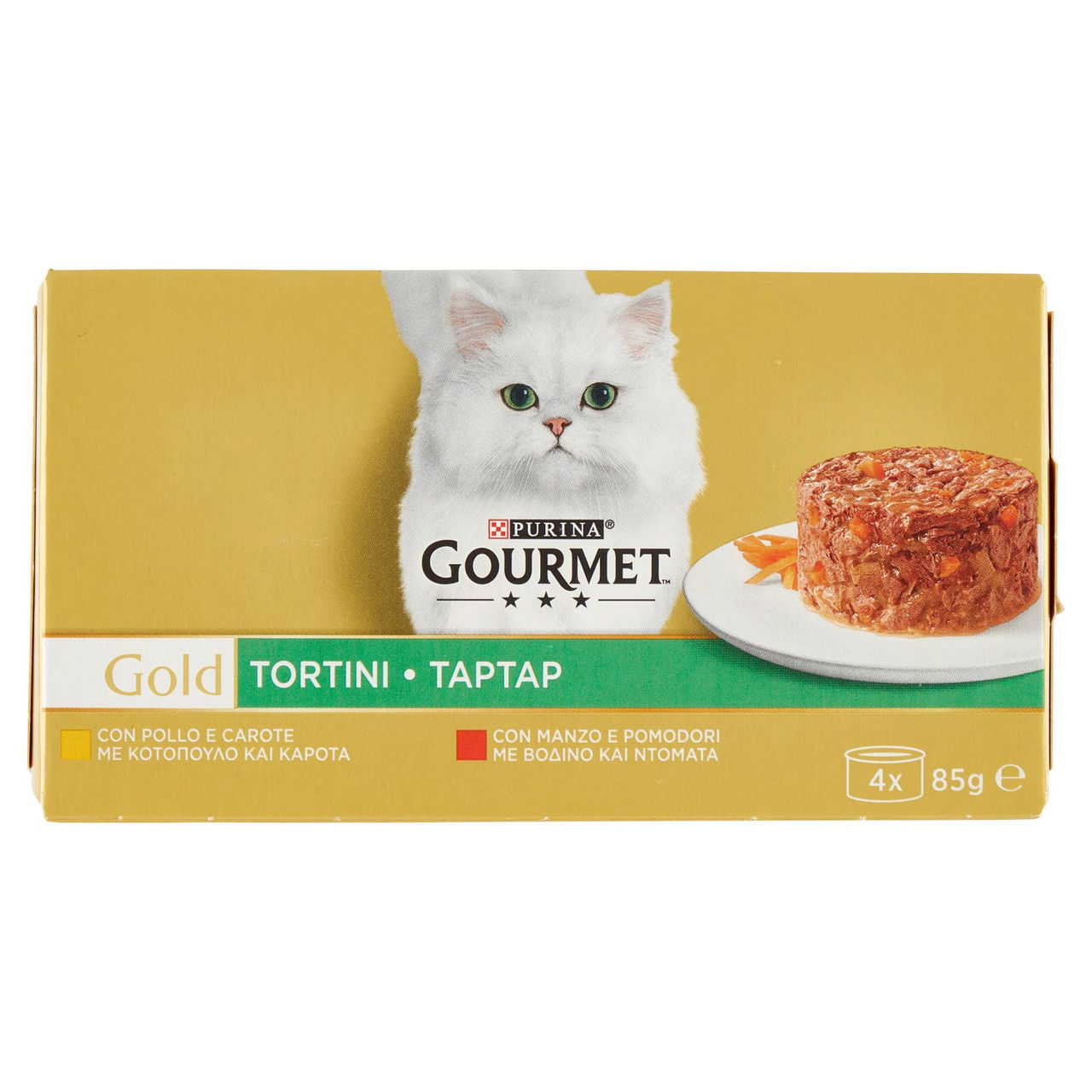 PURINA GOURMET Gold Tortini Pollo & Carote / Manzo & Pomodori 4 x 85 g