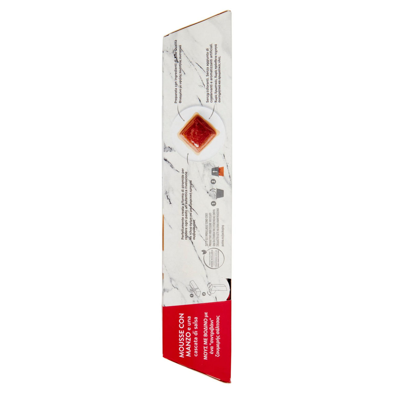 PURINA GOURMET Revelations Mousse con Manzo e una cascata di salsa 4 x 57 g