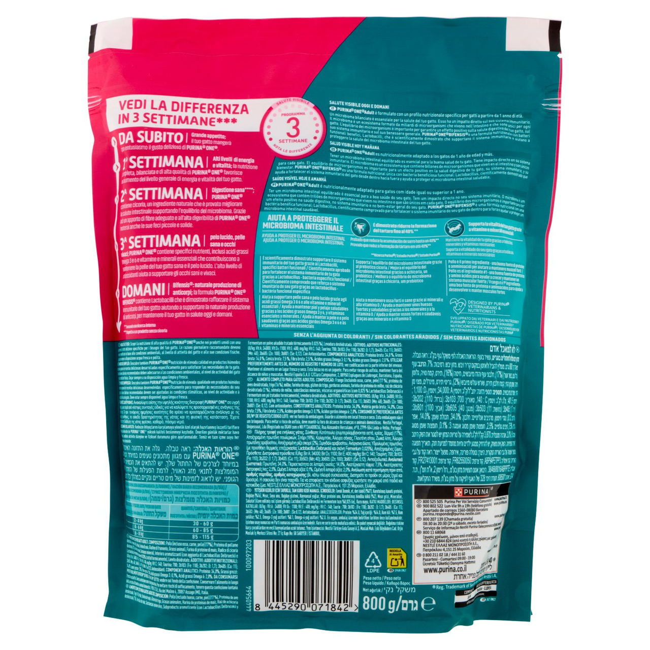 PURINA ONE Bifensis Adult Pollo 800g