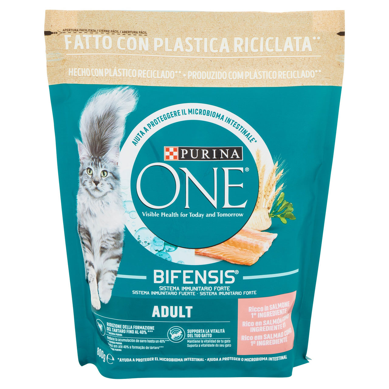 PURINA ONE Bifensis Adult Salmone 800g