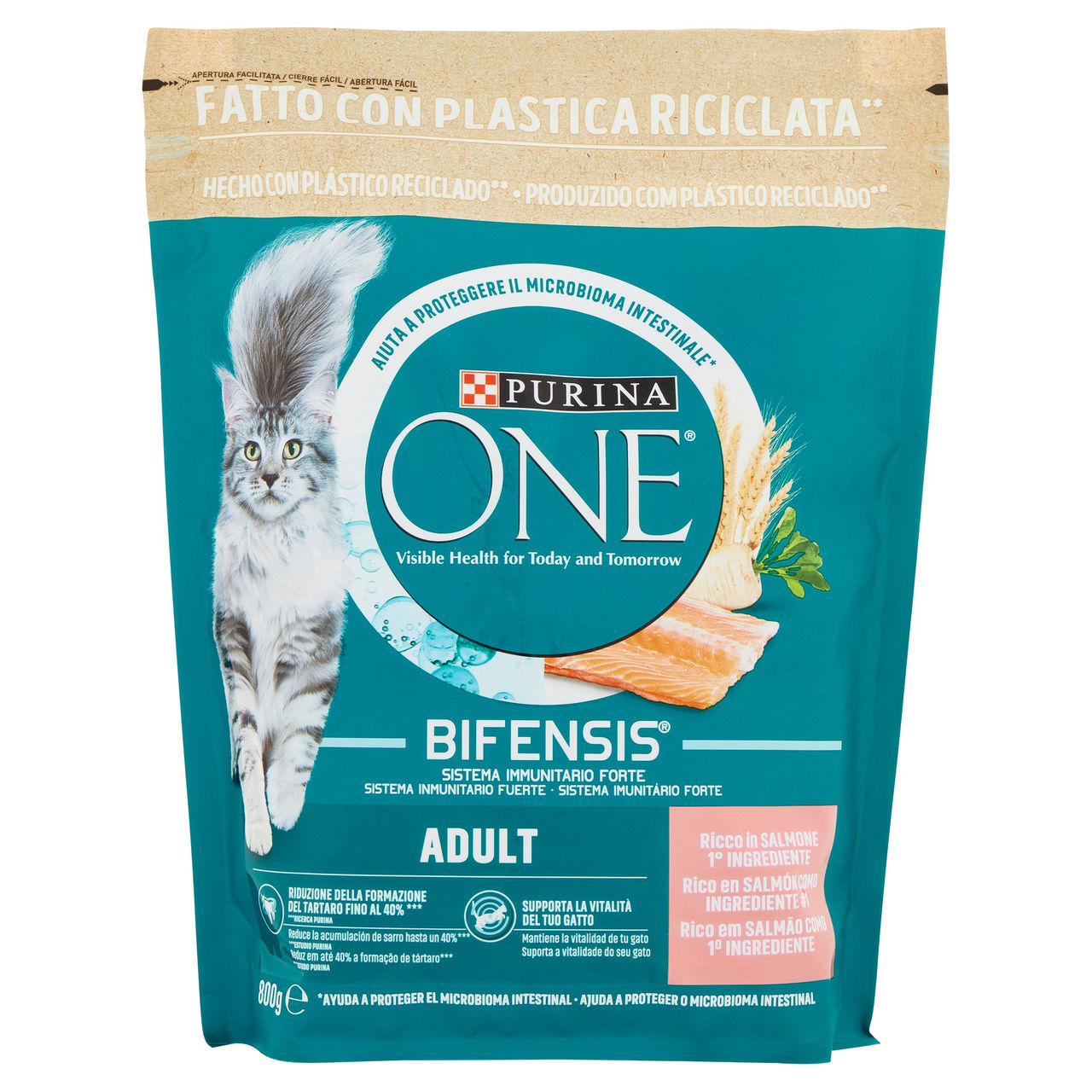 PURINA ONE Bifensis Adult Salmone 800g