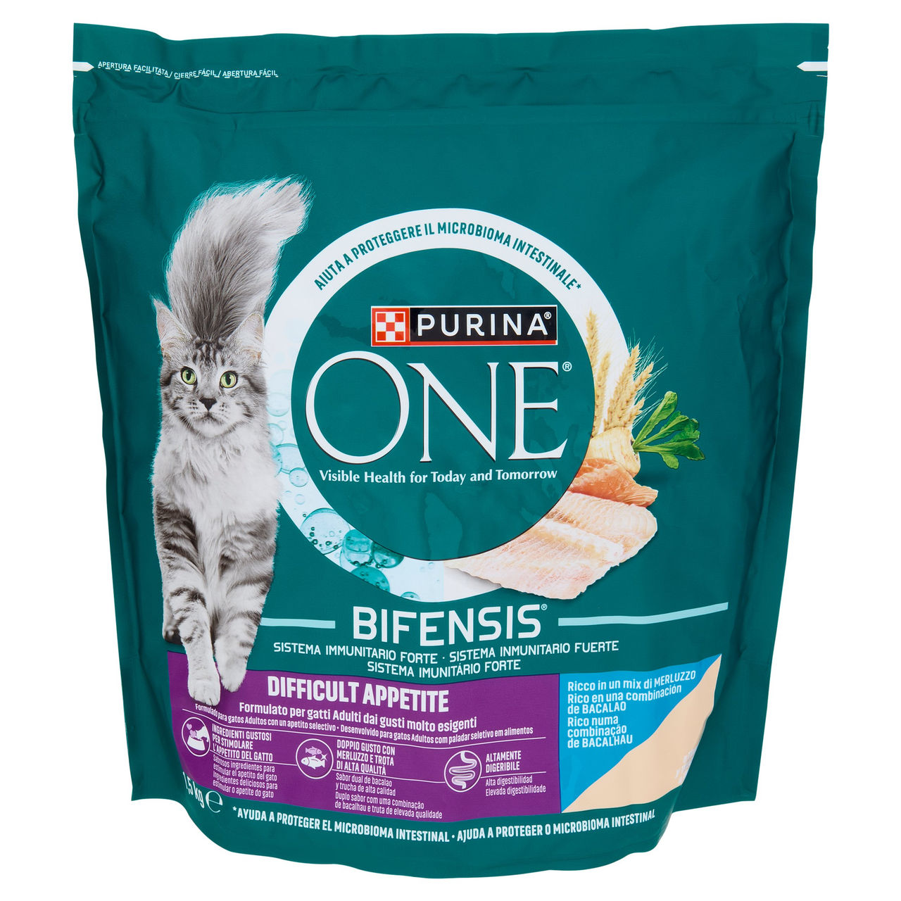 PURINA ONE Bifensis Appetito Difficile Merluzzo e Trota 1,5kg