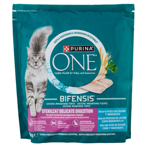 PURINA ONE Bifensis Sterilcat Delicate Digestion Pesce dell'Oceano 1,5kg