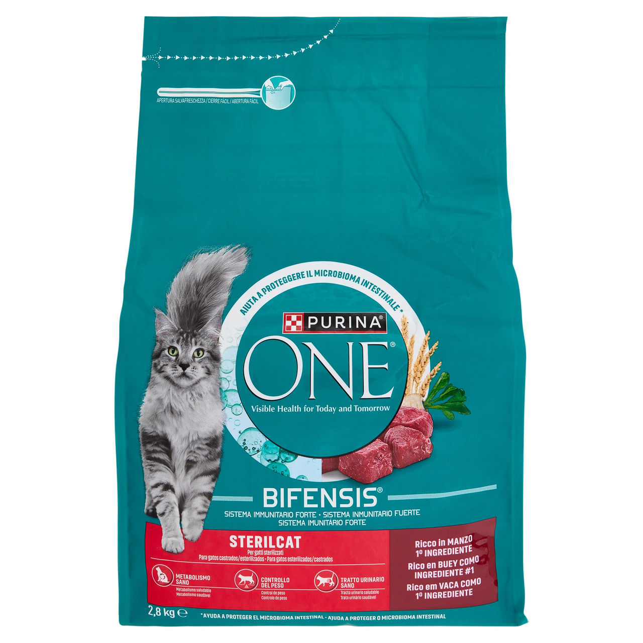 PURINA ONE Bifensis Sterilcat Manzo 2,8kg