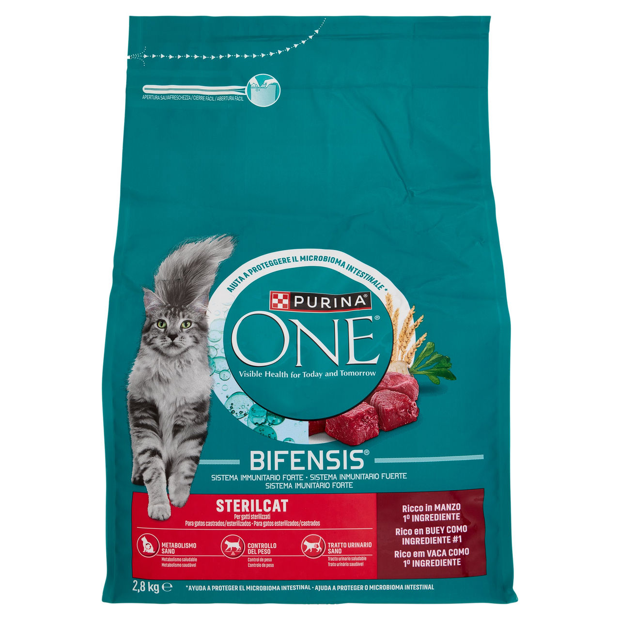PURINA ONE Bifensis Sterilcat Manzo 2,8kg