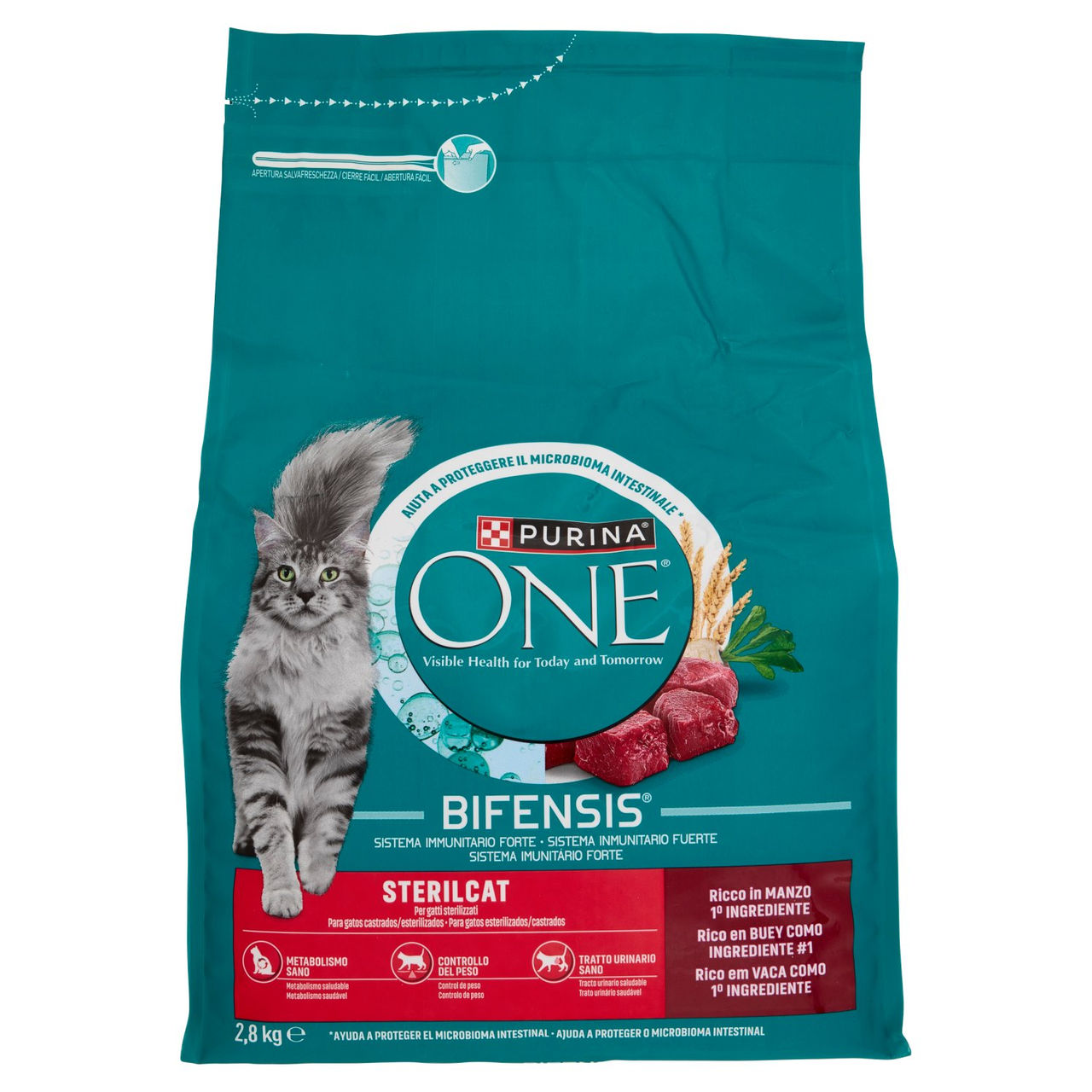 PURINA ONE Bifensis Sterilcat Manzo 2,8kg