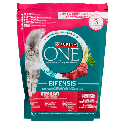 PURINA ONE Bifensis Sterilcat Manzo 800g