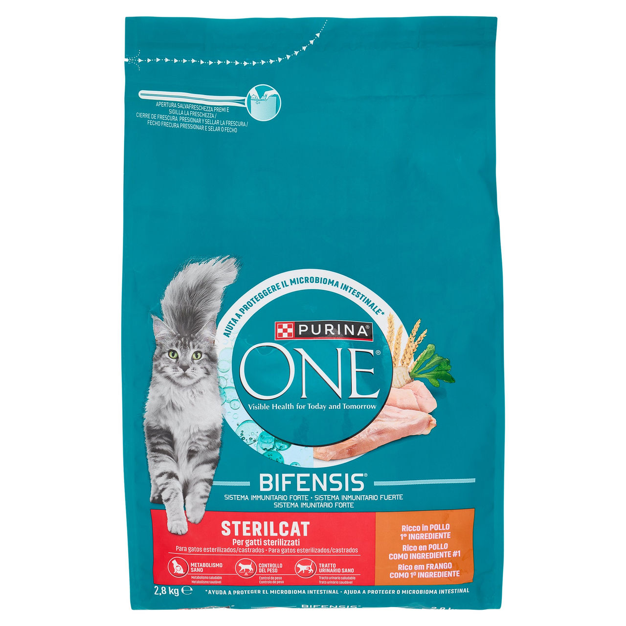 PURINA ONE Bifensis Sterilcat Pollo 2,8kg